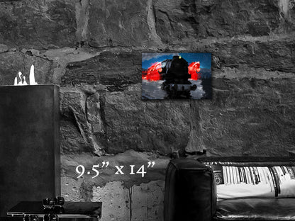 Ride of the Iron Horses - Wood Print