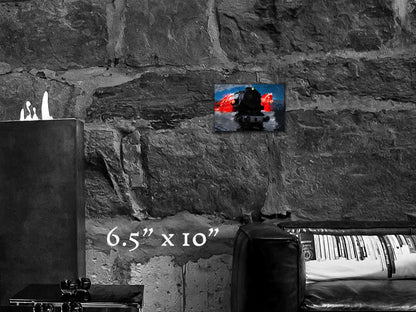 Ride of the Iron Horses - Wood Print