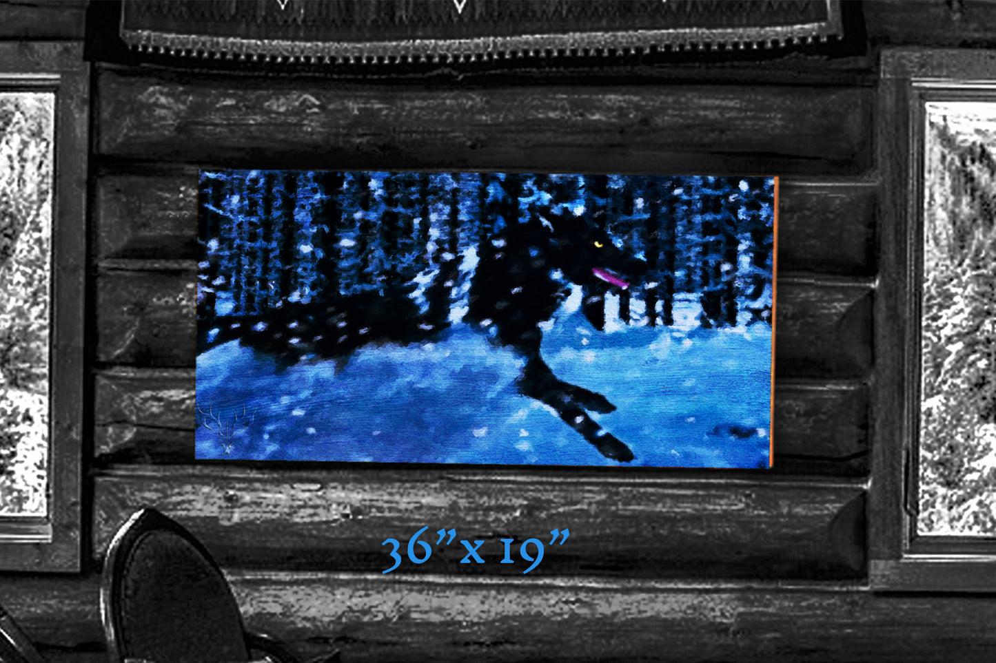 A Frozen Hunt - Wood Print