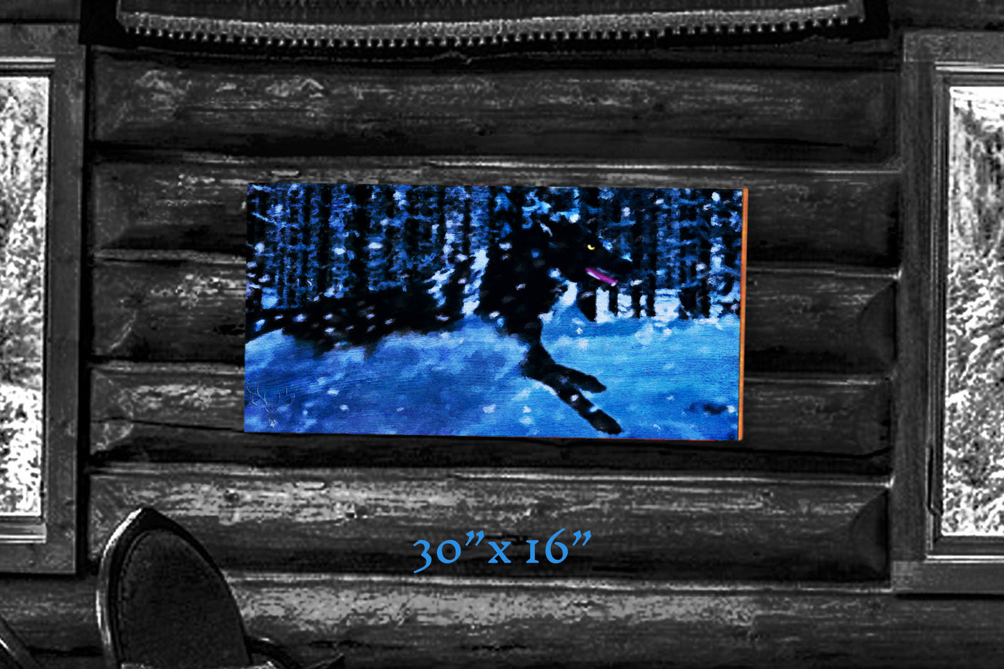 A Frozen Hunt - Wood Print