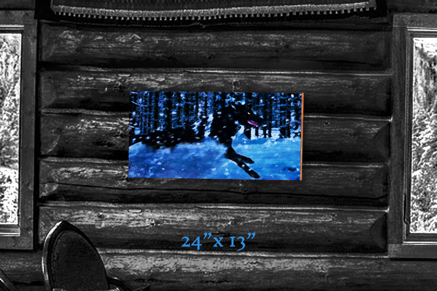 A Frozen Hunt - Wood Print