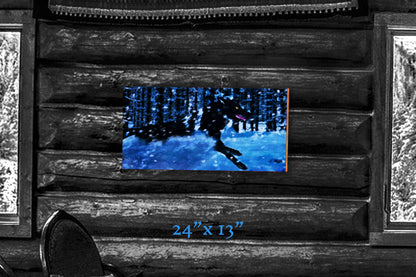 A Frozen Hunt - Wood Print