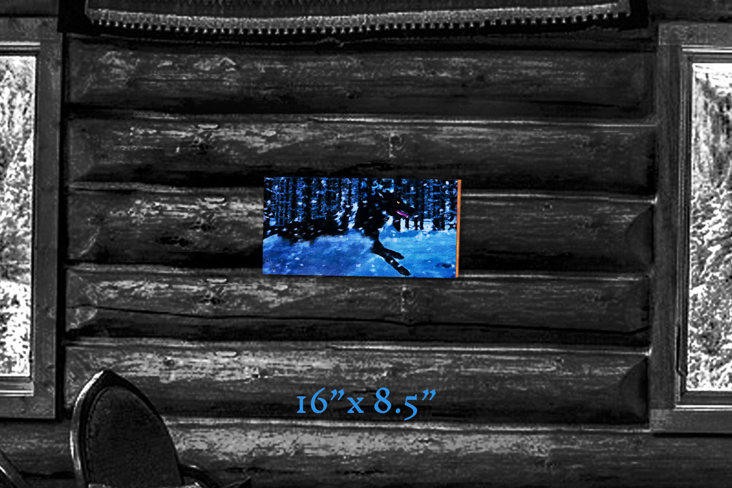 A Frozen Hunt - Wood Print