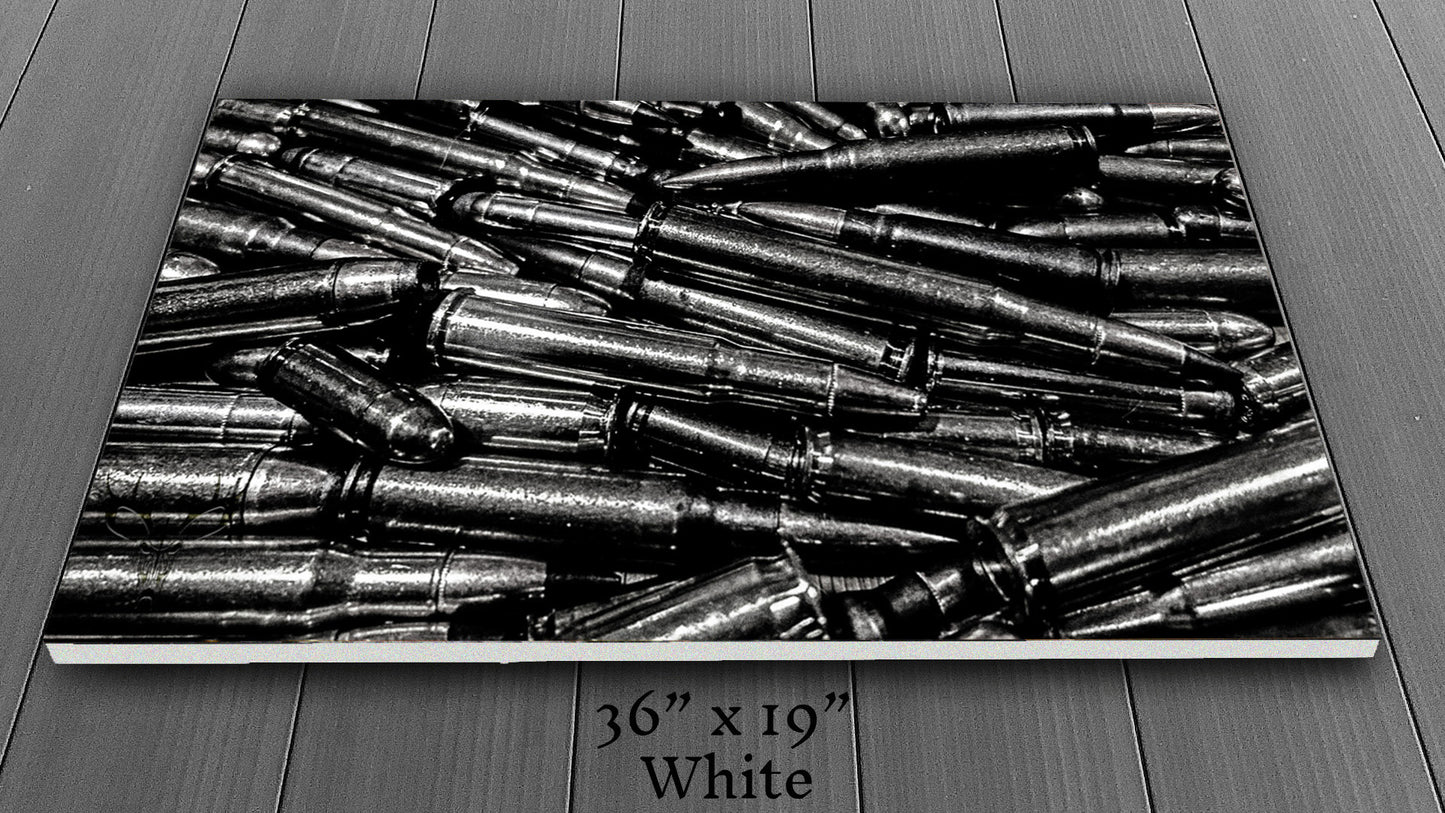 Precious Metals - Black and White - Canvas Print