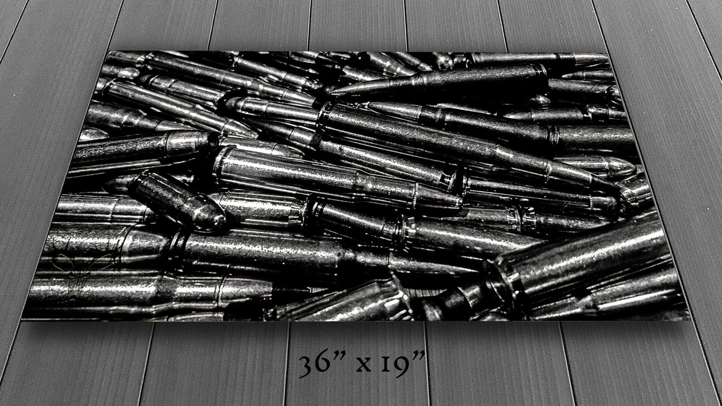 Precious Metals - Black and White - Metal Print