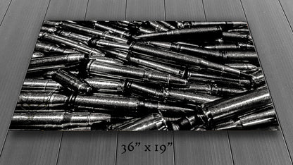 Precious Metals - Black and White - Metal Print