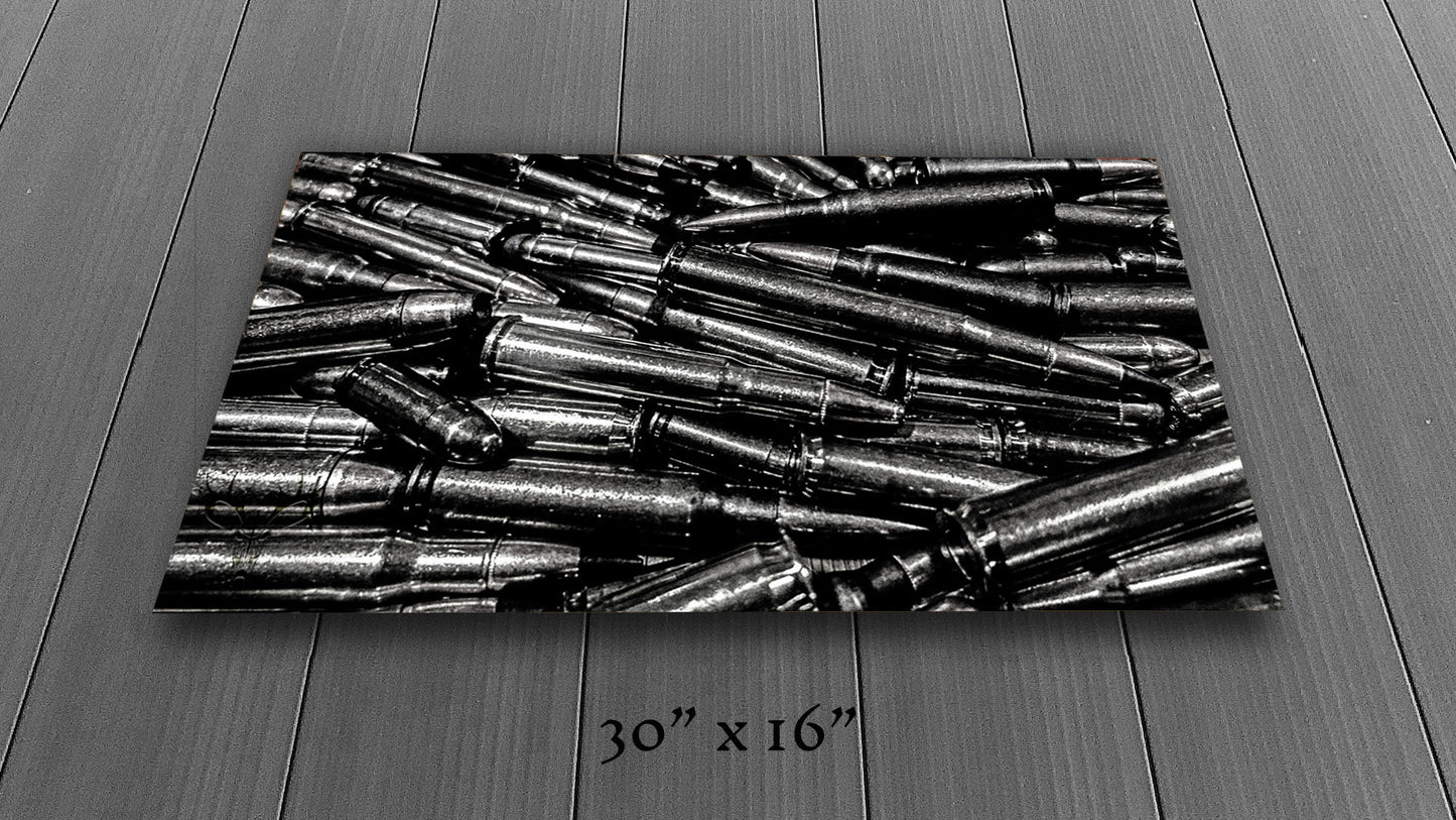 Precious Metals - Black and White - Metal Print