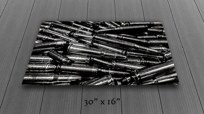 Precious Metals - Black and White - Metal Print