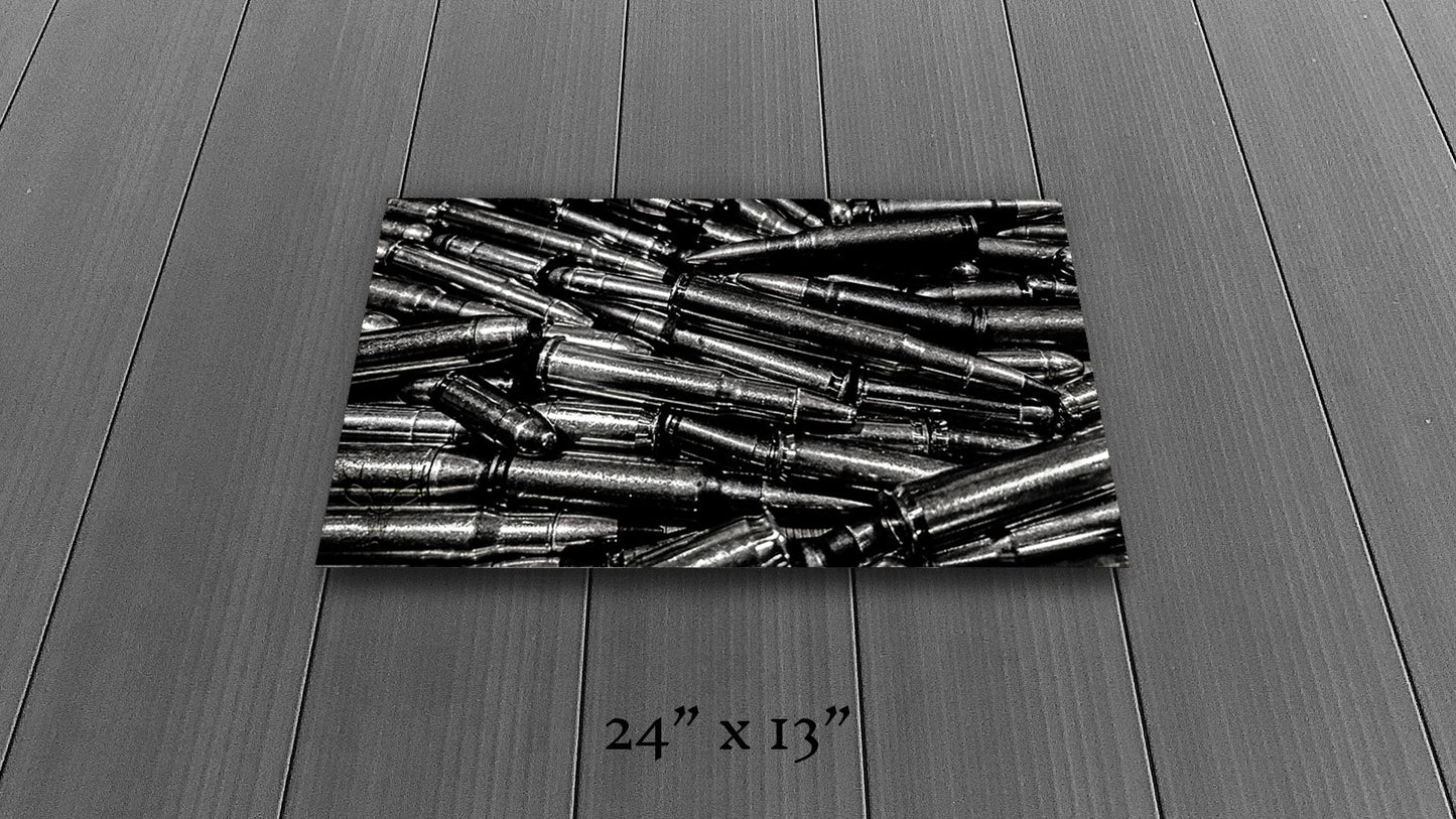 Precious Metals - Black and White - Metal Print