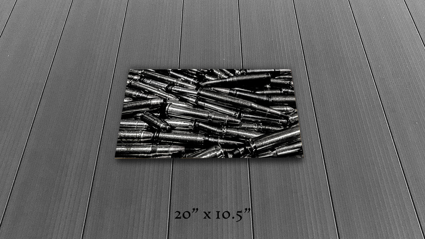 Precious Metals - Black and White - Metal Print