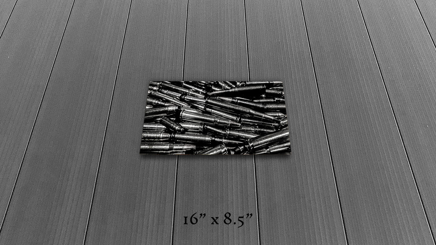 Precious Metals - Black and White - Metal Print