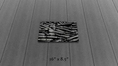 Precious Metals - Black and White - Metal Print