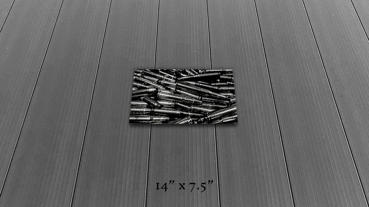 Precious Metals - Black and White - Metal Print