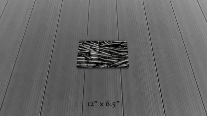 Precious Metals - Black and White - Metal Print