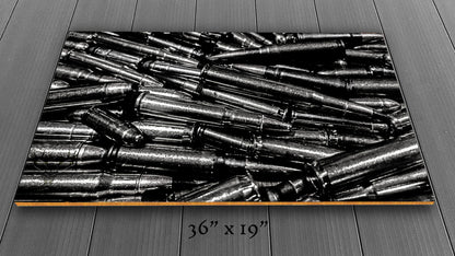 Precious Metals - Black and White - Wood Print