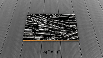 Precious Metals - Black and White - Wood Print