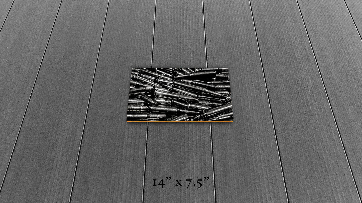 Precious Metals - Black and White - Wood Print