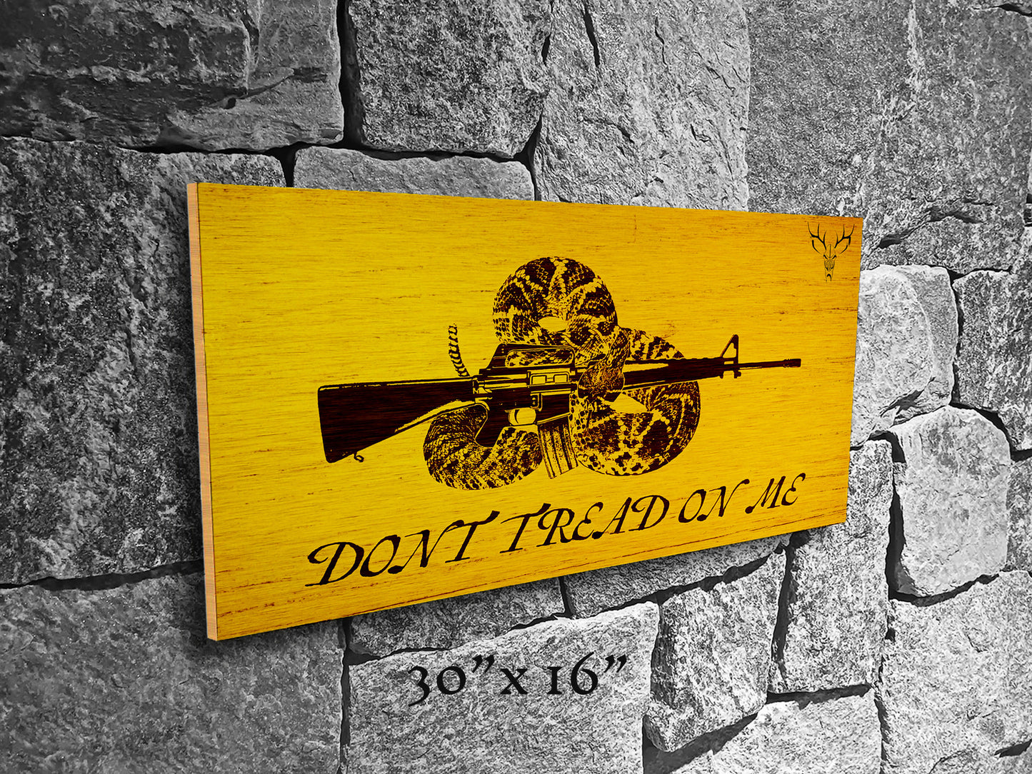 Dont Tread on Me - Wood Print