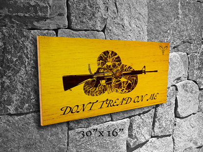 Dont Tread on Me - Wood Print