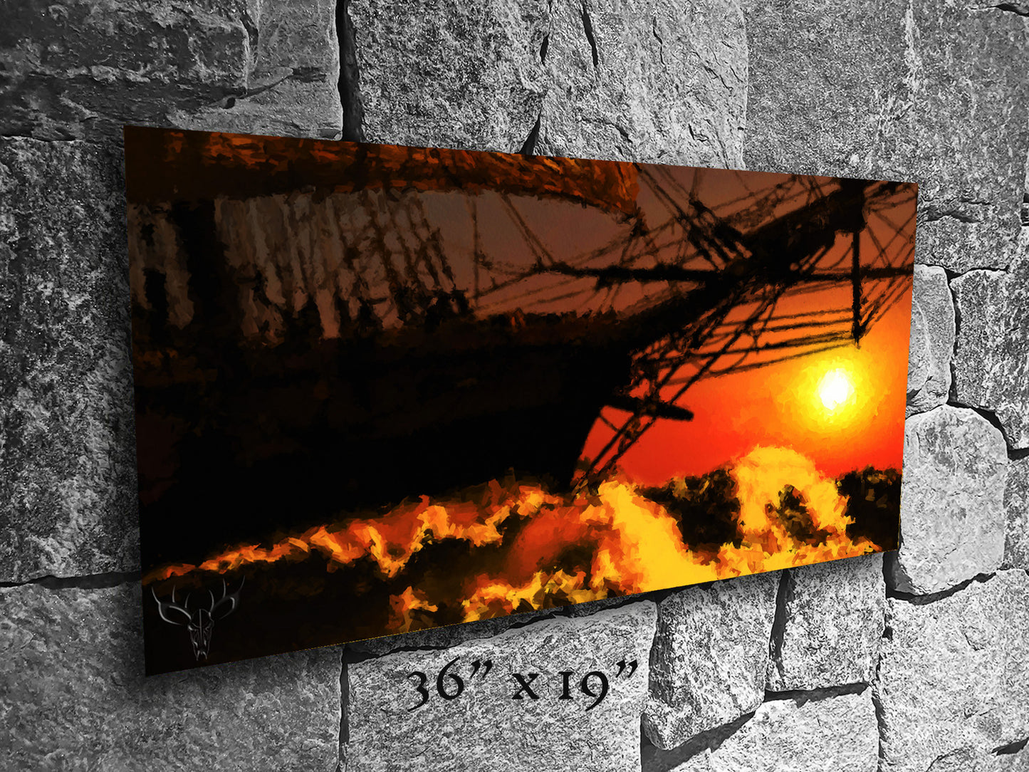 Masts O'er the Horizon - Metal Print