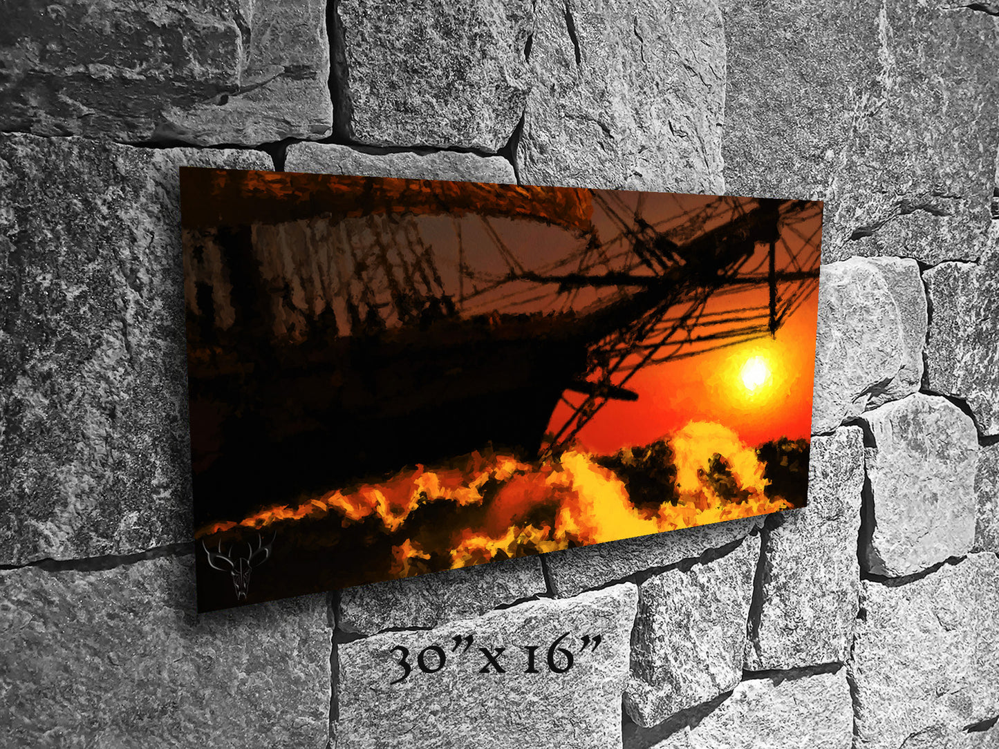 Masts O'er the Horizon - Metal Print