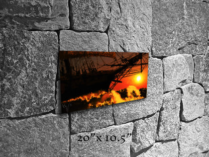 Masts O'er the Horizon - Metal Print