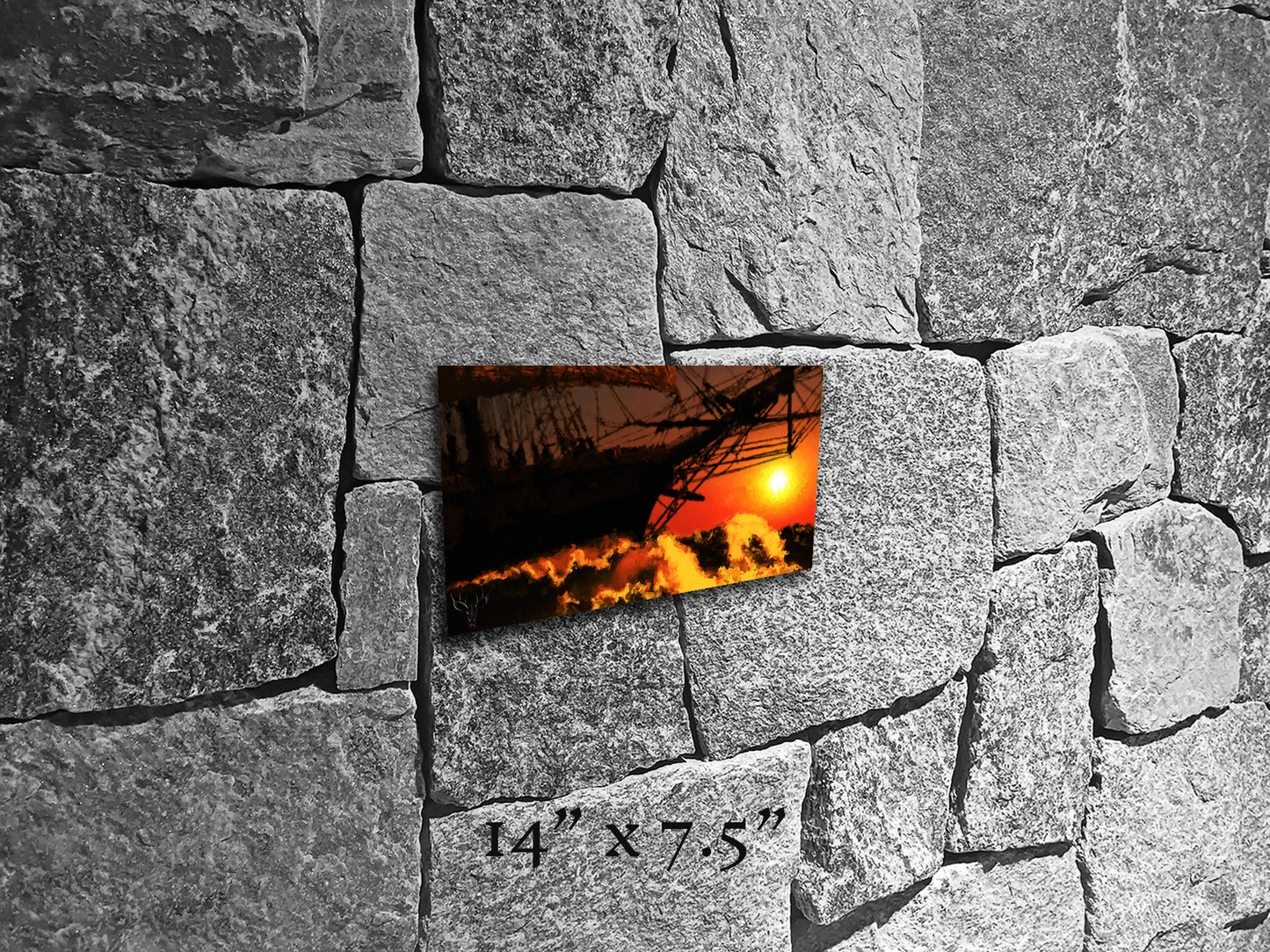 Masts O'er the Horizon - Metal Print