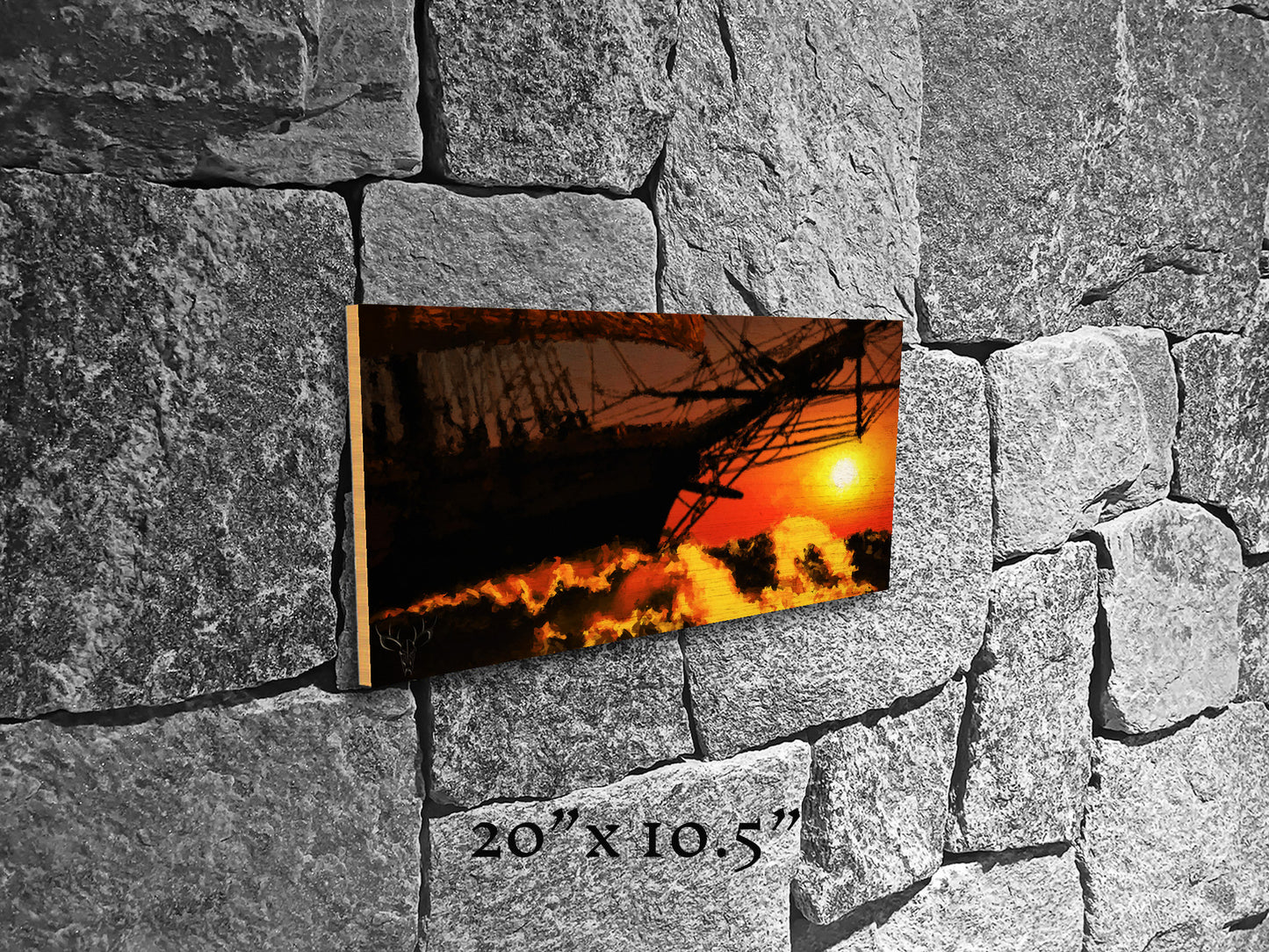 Masts O'er the Horizon - Wood Print