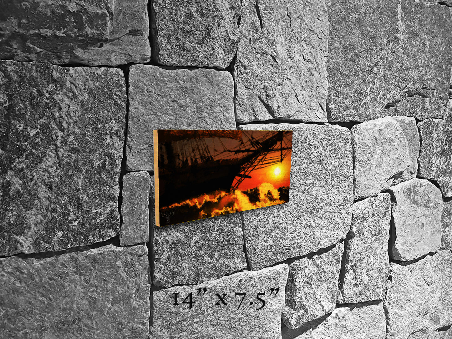 Masts O'er the Horizon - Wood Print