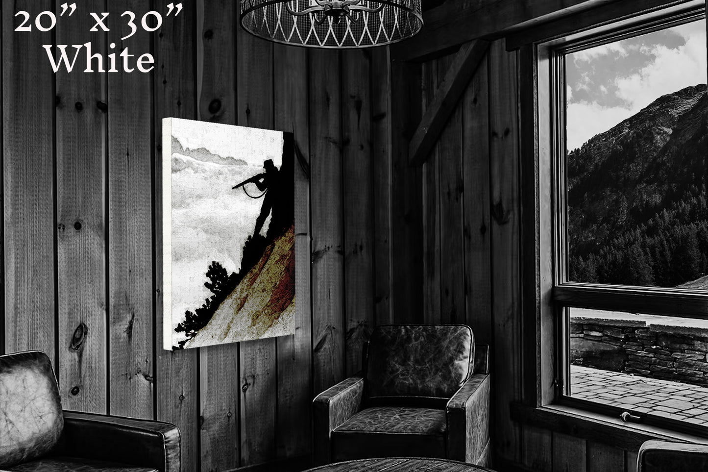 On the Slope of the Gisnitz - Canvas Print