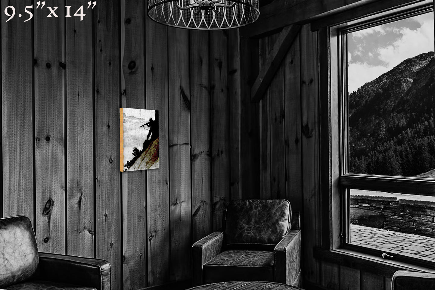 On the Slope of the Gisnitz - Wood Print