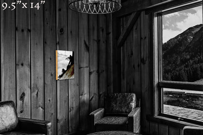 On the Slope of the Gisnitz - Wood Print