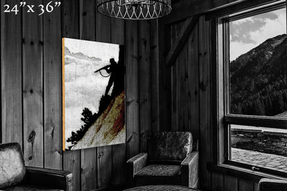 On the Slope of the Gisnitz - Wood Print