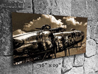 Flying Fortress - Metal Print