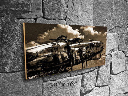 Flying Fortress - Wood Print