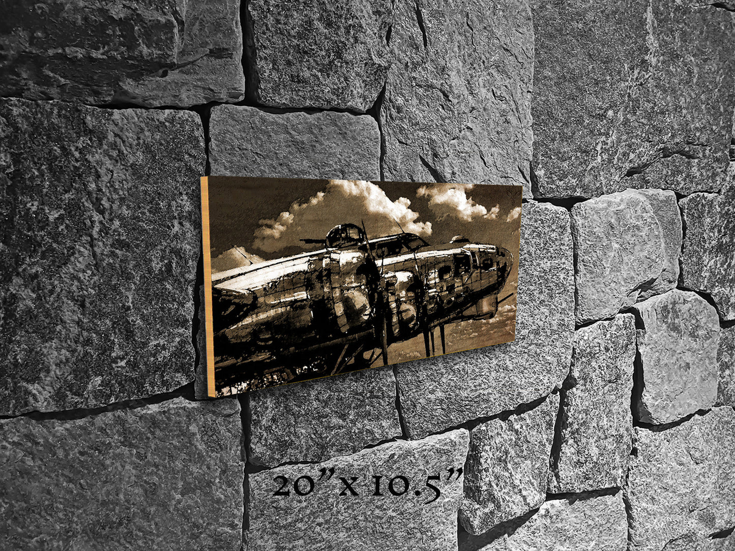 Flying Fortress - Wood Print