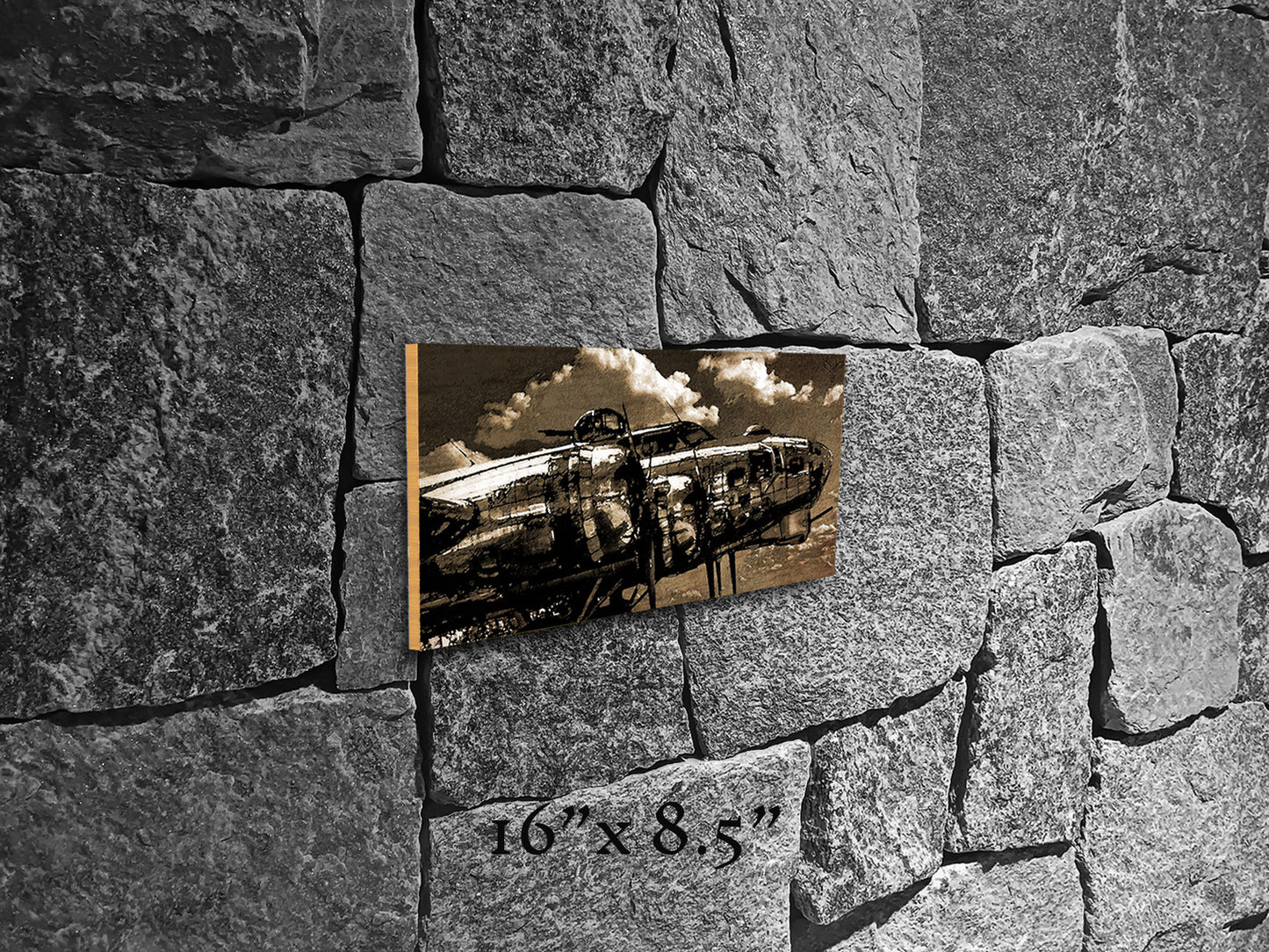 Flying Fortress - Wood Print