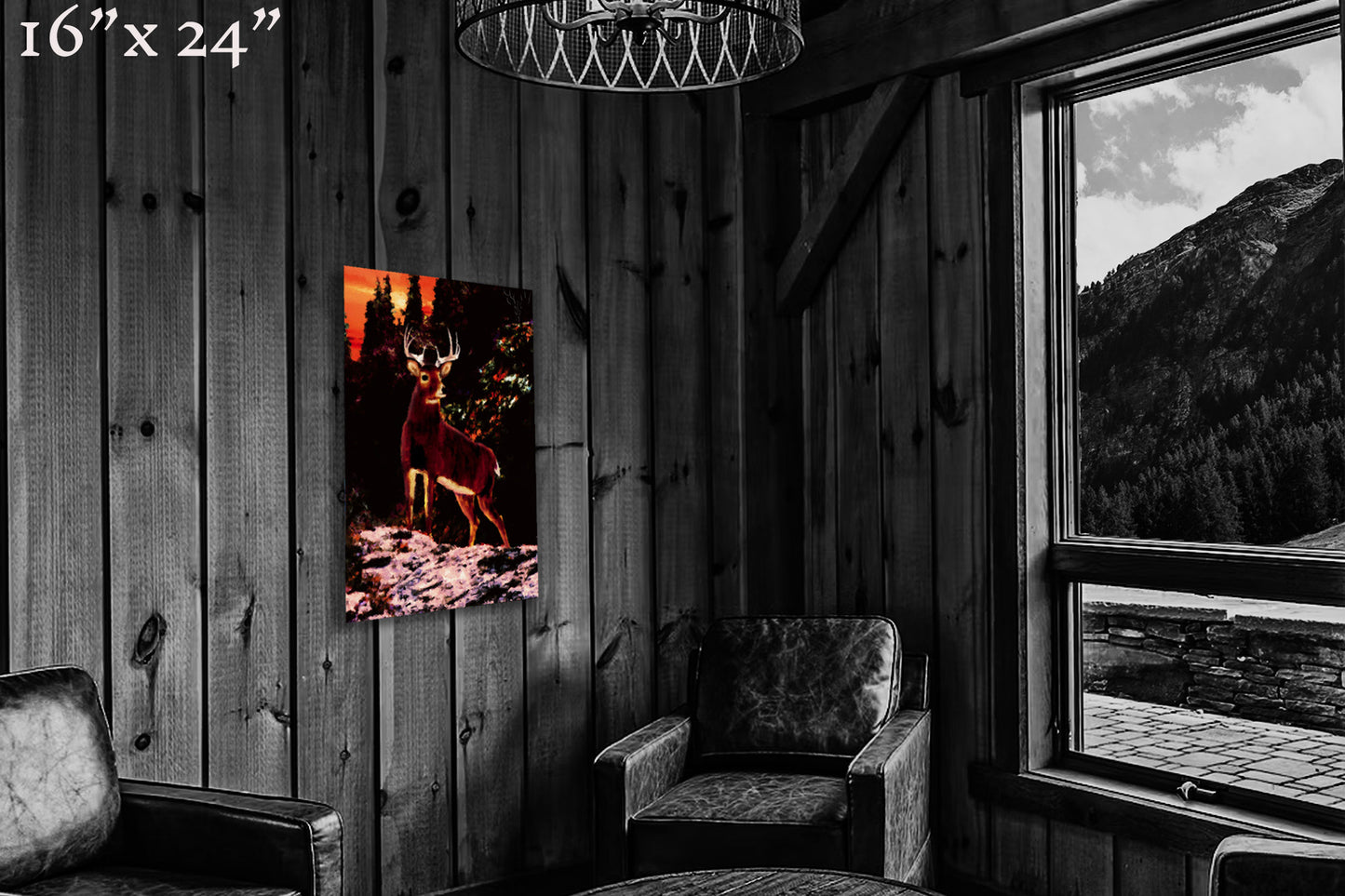 King of the Sunset - Metal Print