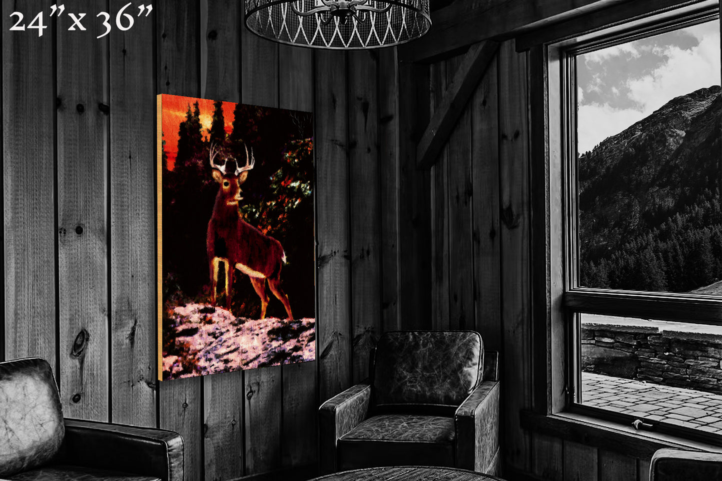 King of the Sunset - Wood Print