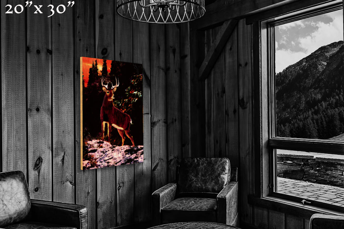 King of the Sunset - Wood Print