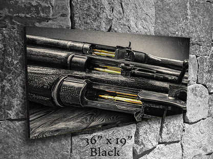 Brass Blood and Walnut Souls - Canvas Print