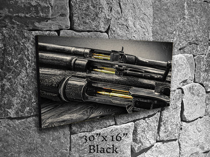 Brass Blood and Walnut Souls - Canvas Print