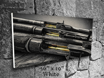 Brass Blood and Walnut Souls - Canvas Print