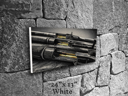 Brass Blood and Walnut Souls - Canvas Print