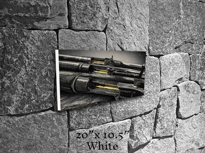 Brass Blood and Walnut Souls - Canvas Print