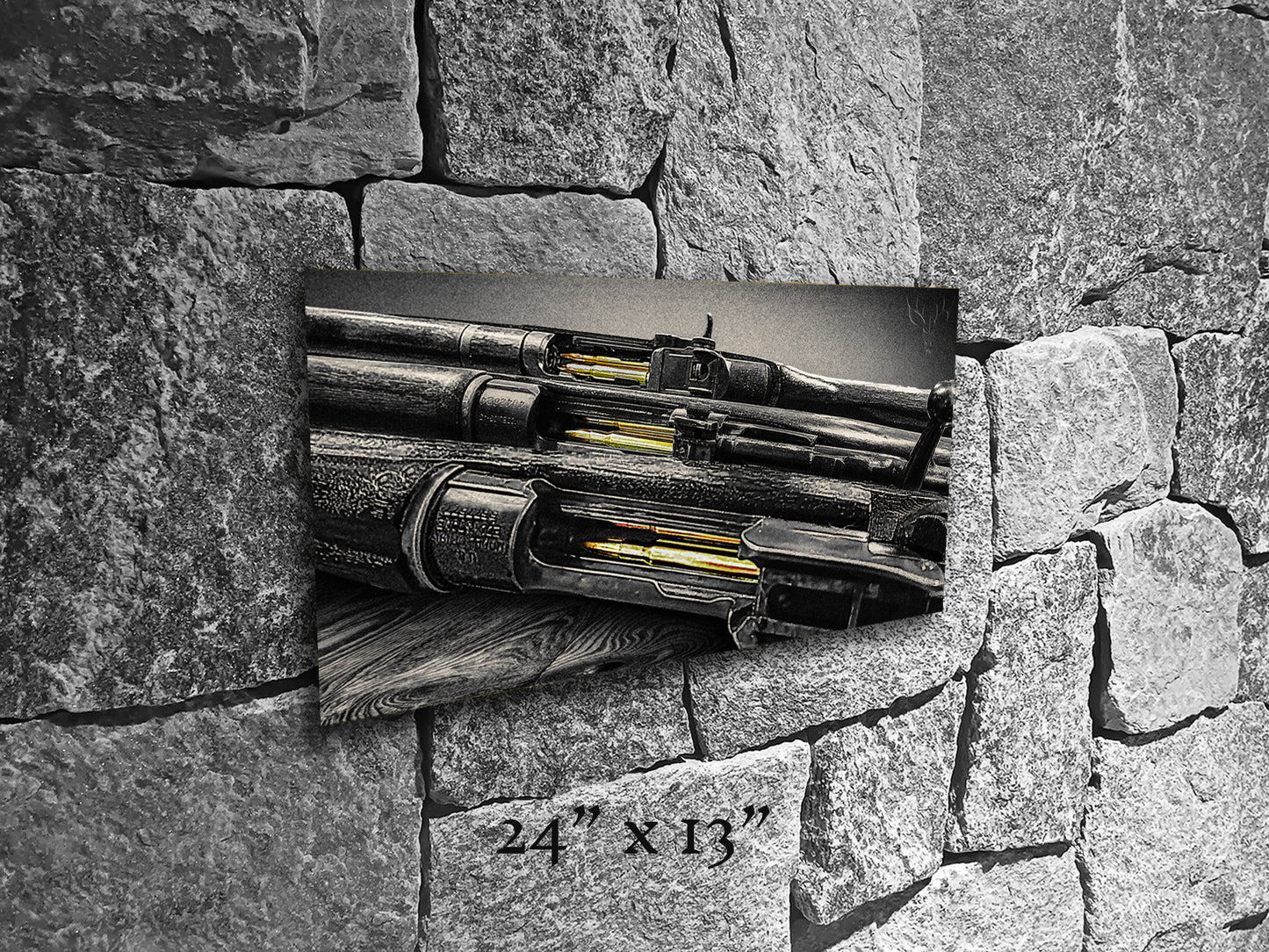 Brass Blood and Walnut Souls - Metal Print