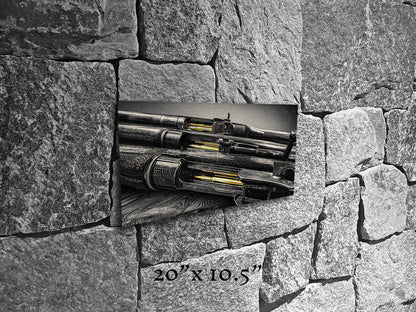 Brass Blood and Walnut Souls - Metal Print