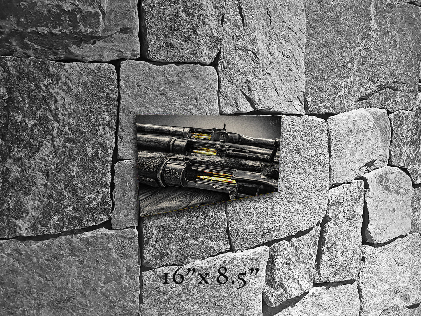 Brass Blood and Walnut Souls - Metal Print