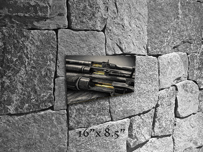 Brass Blood and Walnut Souls - Metal Print