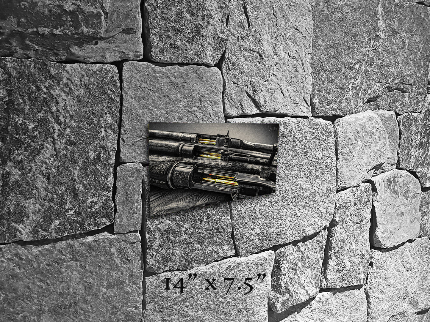 Brass Blood and Walnut Souls - Metal Print